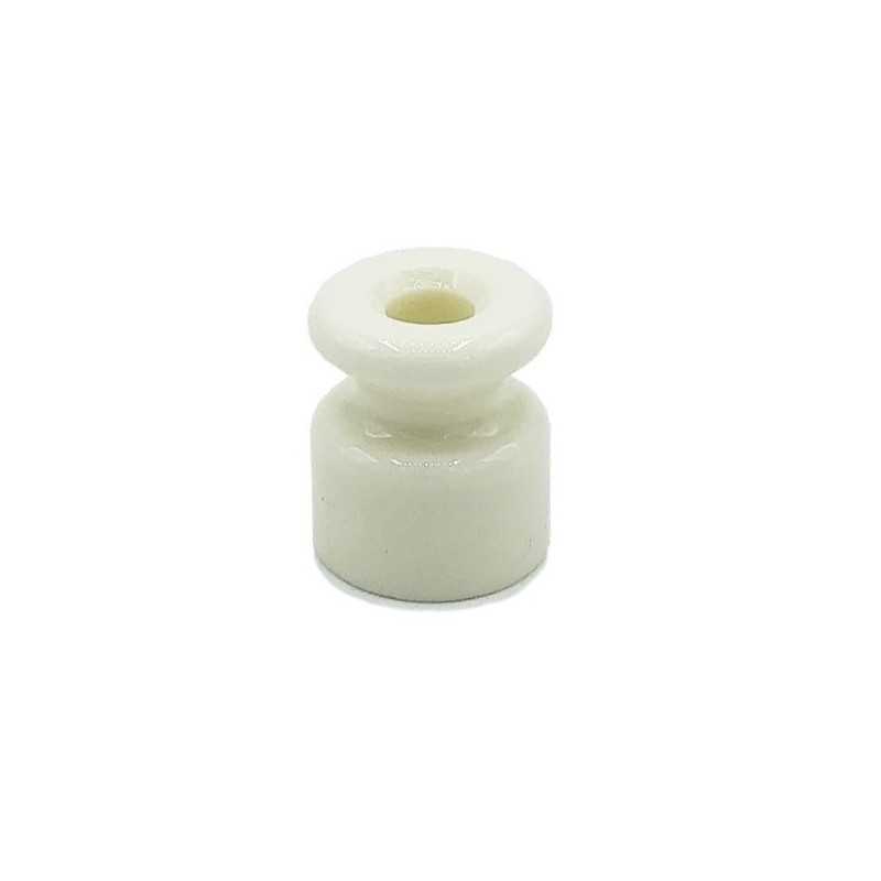 Asilador porcelana blanco grande 24mm x 18mm diámetro