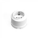Base enchufe de porcelana con toma tierra europea