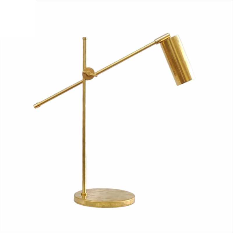 Messing-Tischlampe mit Gelenkarm