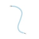 Himmelblauer textilummantelter Gelenkschlauch 10mm mit Kabel