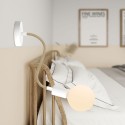 Leinenfarbener textilummantelter Gelenkschlauch 10mm mit Kabel