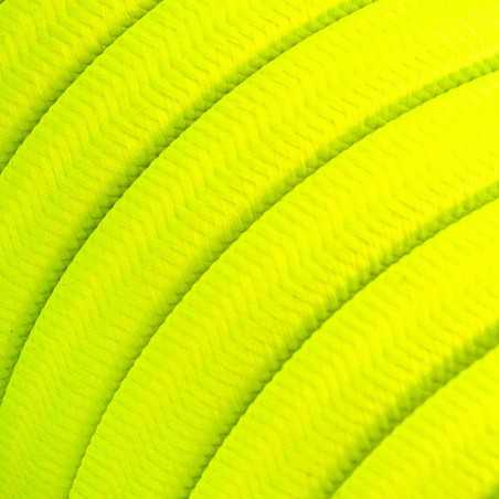 Cable plano de guirnalda exterior color amarillo flúor