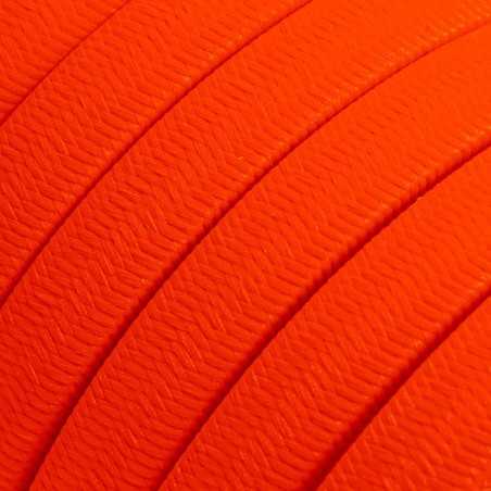 Cable plano de guirnalda exterior color naranja flúor