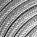Cable plano de guirnalda exterior color plata
