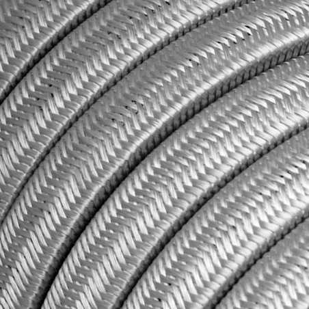 Cable plano de guirnalda exterior color plata