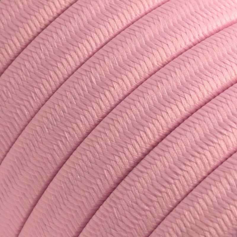 Cable plano de guirnalda exterior color rosa
