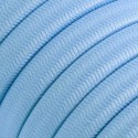 Cable plano de guirnalda exterior color azul cielo