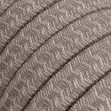 Cable plano de guirnalda exterior color lino marrón