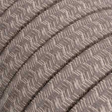 Cable plano de guirnalda exterior color lino marrón