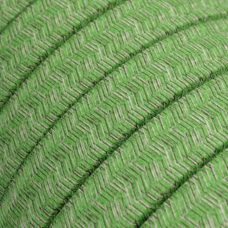 Cable plano de guirnalda exterior color verde pixel