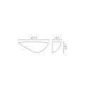 Aplique pared personalizable para LED 400mm escayola 5IN057