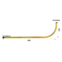 Brazo de latón con extremos roscados de 400mm x 120mm