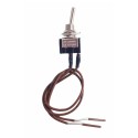 Interruptor unipolar con cable y embellecedor paso 10/100