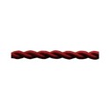 Cable decorativo textil trenzado acabado seda color burdeos