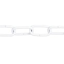 Weisse Metallkette mit 45mm Gliedern fuer schwere Lampen