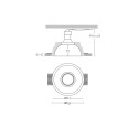 Foco escayola GU10 de 110 mm diámetro y altura 118mm