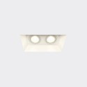 Foco de yeso doble 210mm x 110mm x 110mm alto