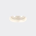 Foco de yeso doble 255mm x 135mm x 135mm alto