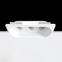 Foco de yeso triple 370mm x 135mm x 135mm alto