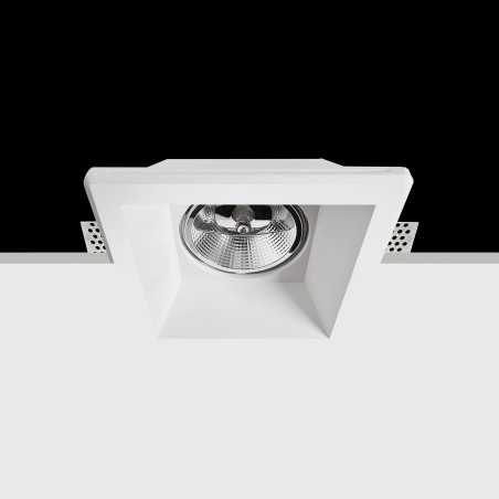 Foco escayola 120mm x 120mm x 132mm alto para AR111