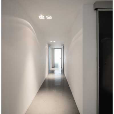 Foco escayola 120mm x 120mm x 132mm alto para AR111