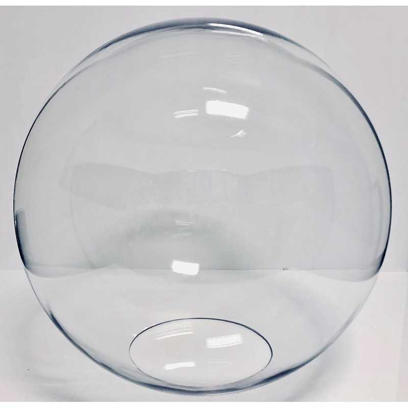 Transparenter Glasglobus ohne Hals fuer Lampen
