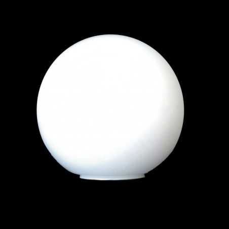 Mattweisser Glasglobus ohne Hals fuer Lampen