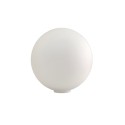 Globo blanco brillo 160mm sin cuello abertura 45mm