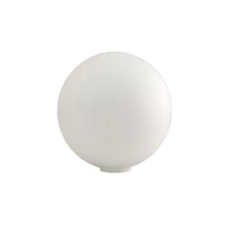Globo blanco brillo 160mm sin cuello abertura 45mm