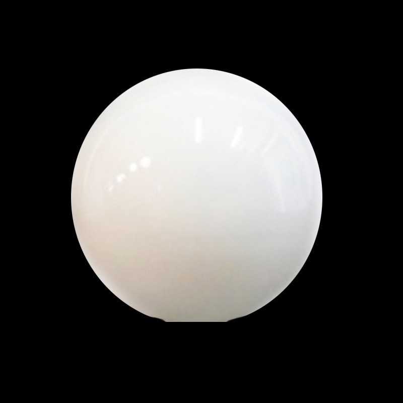 Globo reforzada de cristal blanco brillo sin cuello