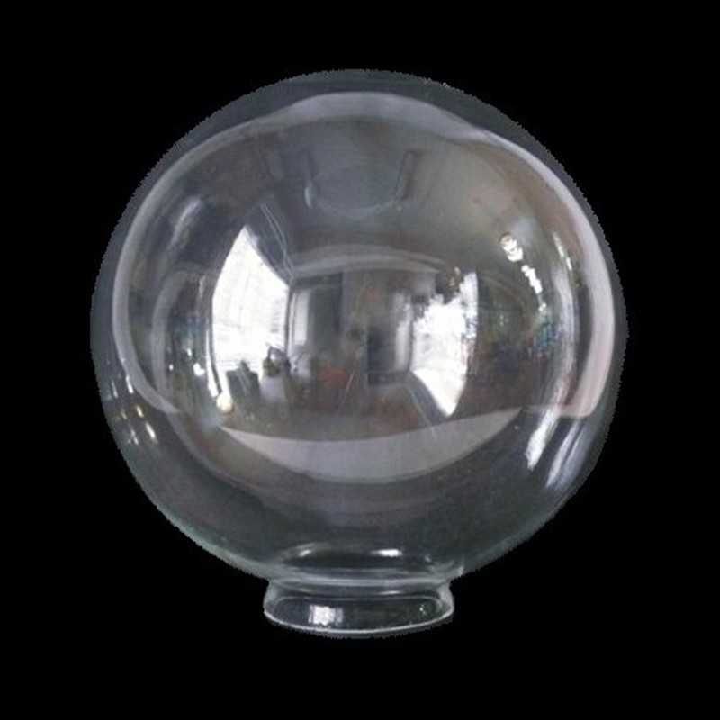 Transparente Glaskugel mit Hals fuer Lampen