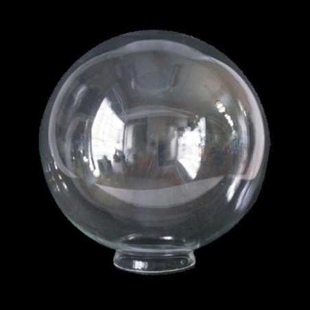 Transparente Glaskugel mit Hals fuer Lampen