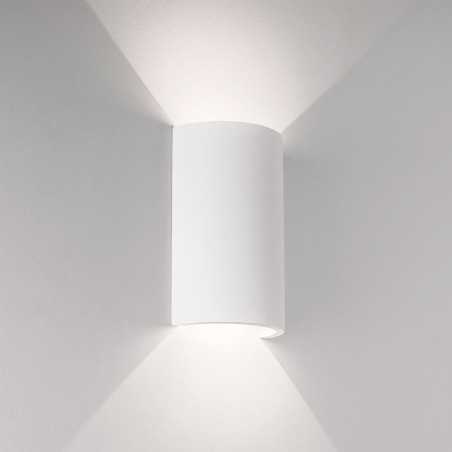 Aplique yeso 100mm x 160mm x 70mm doble salida