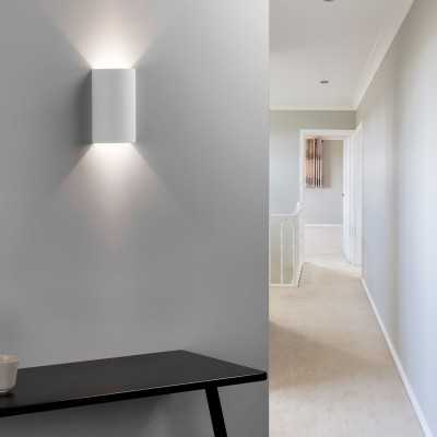 Aplique yeso 100mm x 160mm x 70mm doble salida