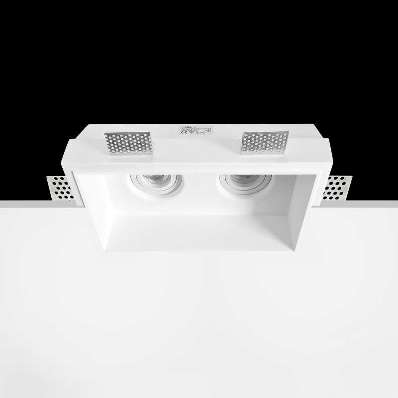 Foco escayola GU10 258mm x 140mm x 135mm altura