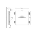 Aplique encastrado yeso 200mm x 400mm x 53mm profundo