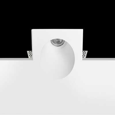 Foco escayola inclinado bañador 130mm y altura 140mm