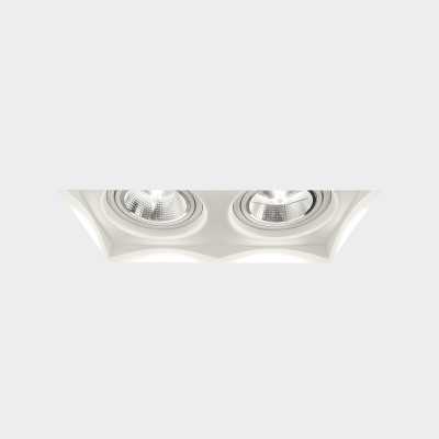 Foco escayola doble 375mm x 190mm x 120mm alto AR111