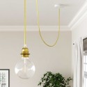 Cable decorativo textil a metros homologado recubierto de cobre oro
