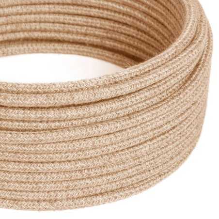 Cable decorativo textil a metros homologado color yute