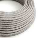 Cable decorativo textil a metros homologado color gris lino
