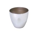 Dekorative Metallhuelse fuer E27 mit Ringen, 40mm hoch