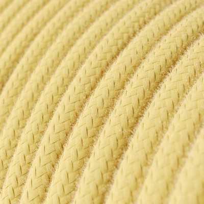 Cable decorativo textil a metros homologado amarrillo suave
