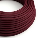 Cable decorativo textil a metros homologado color burdeos