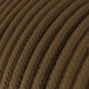 Cable decorativo textil a metros homologado marrón suave