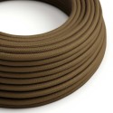 Cable decorativo textil a metros homologado marrón suave