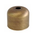 Dekorative Metallhuelse fuer E27 mit Ringen, 36mm hoch