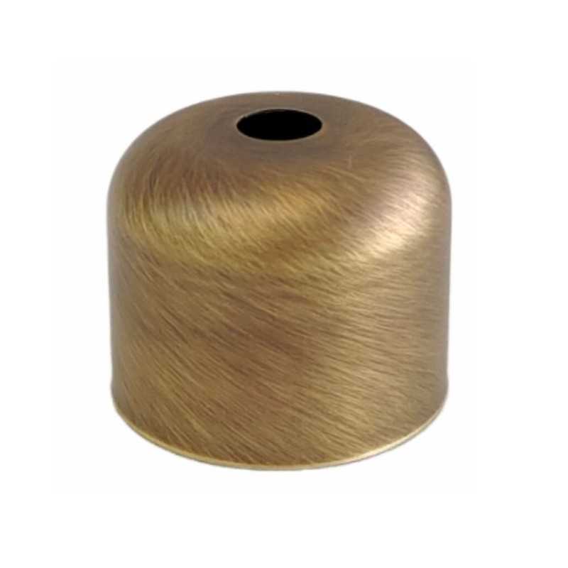 Dekorative Metallhuelse fuer E27 mit Ringen, 36mm hoch