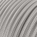 Cable decorativo textil a metros homologado recubierto de cobre plata