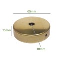 Soporte de latón de 65mm diámetro x 15mm y una salida